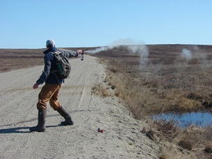 Bear spray demo