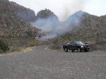 Spread of the fire at 4:25pm