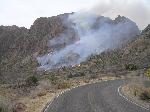 5:49pm; overall view of the fire