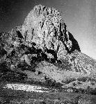Photograph of the North Peak with a sheep camp.