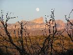 Moonrise over the Sierra del Carmen