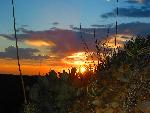 A desert sunrise
