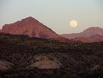 Moonrise over the Ross Maxwell Scenic Drive