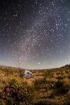 Night sky seen from the backcountry
