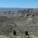 Soaking in the view on the Mesa de Anguila