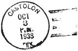 1938 postmark from the Castolon post office