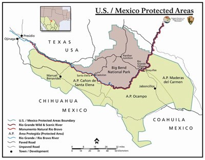 Map of protected areas