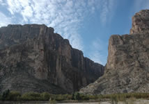 The mouth of Santa Elena Canyon