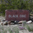 Backcountry campsite sign