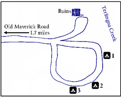 Map of the campsite area
