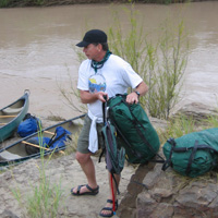 Loading the canoes