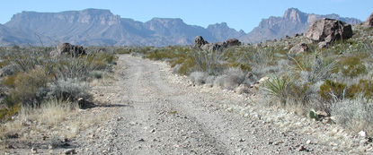 Looking north along the Glenn Spring Road