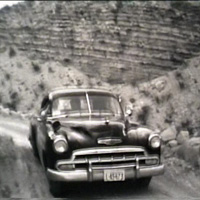 The narrow Hot Springs Road, 1954