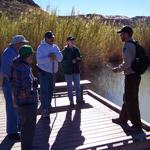 A ranger-guided activity on the Rio Grande Village Nature Trail A ranger-guided activity on the Rio Grande Village Nature Trail