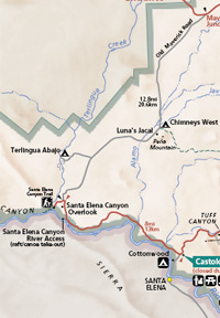 Map of the Old Maverick Road area