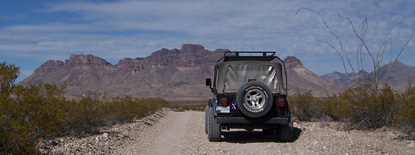 The Punta de la Sierra as seen from the River Road