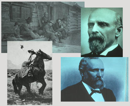Ranch hands at the bunkhouse, Henry Clay Lovell, Anthony Mason, and Caroline Lockhart are just a few of the Bighorn Canyon Characters.