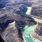 Aerial view of Bighorn Canyon