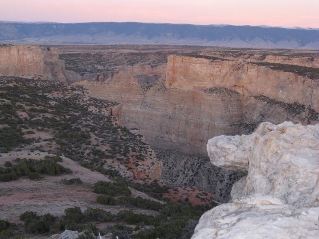 Remote and rugged landscape of Bighorn Canyon