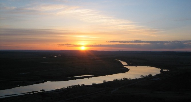 Beautiful sunset on the Afterbay