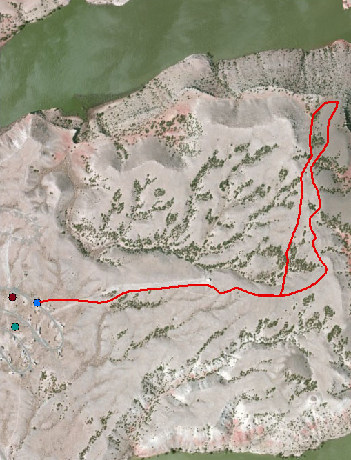 Mouth of the Canyon Hiking Map