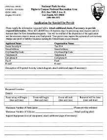 Bighorn Canyon Special Use Permit application