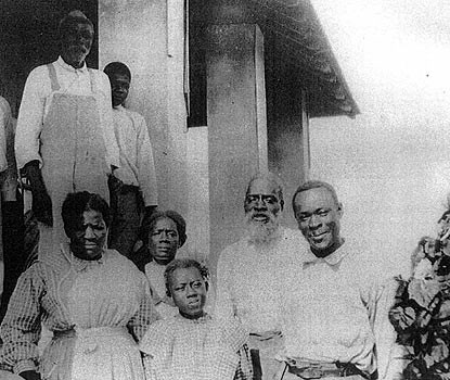The Jones Family on the porch of their Porgy Key home.