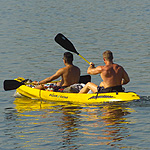 Kayakers on Biscayne Bay