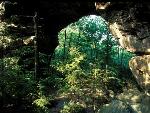 The South Arch is one of the Twin Arches