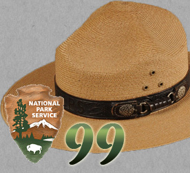 Ranger hat with Park Service arrowhead