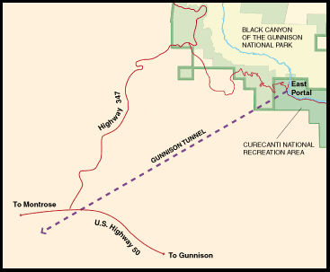 Gunnison Tunnel Location