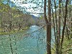 Springtime view of Bluestone River