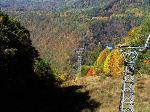 Aerial tram with fall colors