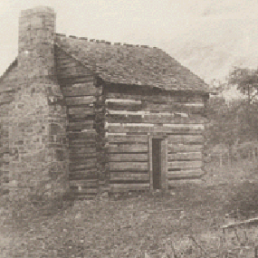 historic photo of cabin