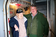 Volunteer Dick Miller anf Park Service Employee Ed Coughlin