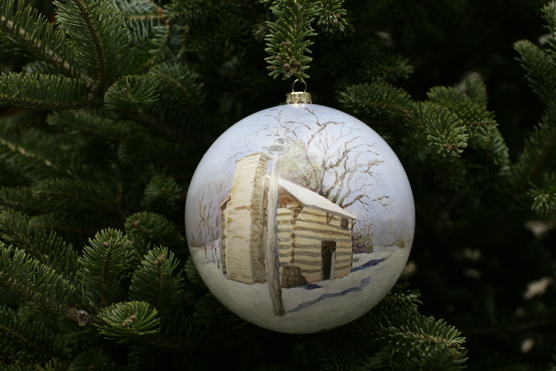 Ornament with Washington's Birth Cabin