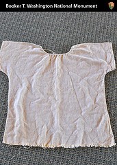 Flax shirt that Booker would have worn as a child slave