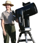 Park Ranger With telescope