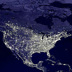 america at night