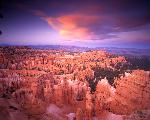 Amphitheater sunset, Sunset Pt to Aquarius Plateau