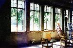 interior view of window sash removal