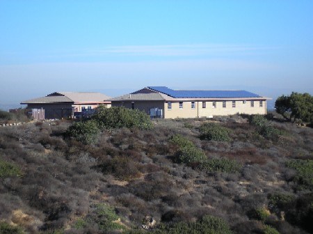 Solar panels on lower Maintenance building at Cabrillo National Monument