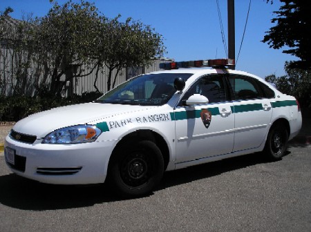 Patrol car at Cabrillo National Monument