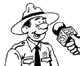 Cartoon of Park Ranger