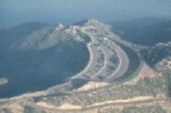 Aerial view of Cabrillo National Monument roadways