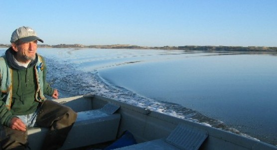 A CACO scientist on East Harbor