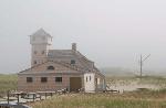Scenic - Old Harbor Life-Saving Station in the mist