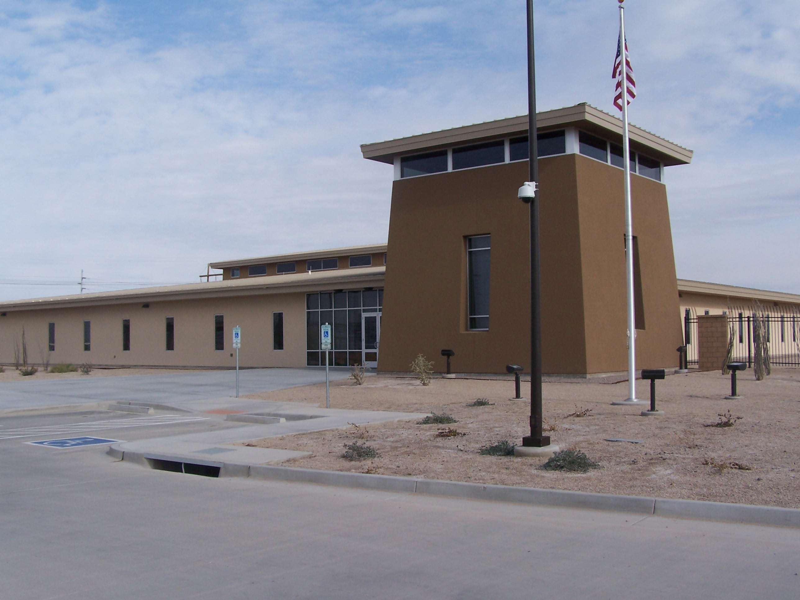 Entrance to the building.