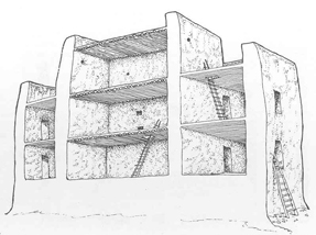 Big House cut away drawing