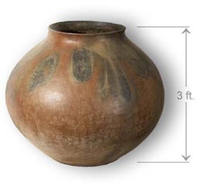 This very large olla was nearly intact when found at Casa Grande Ruins.